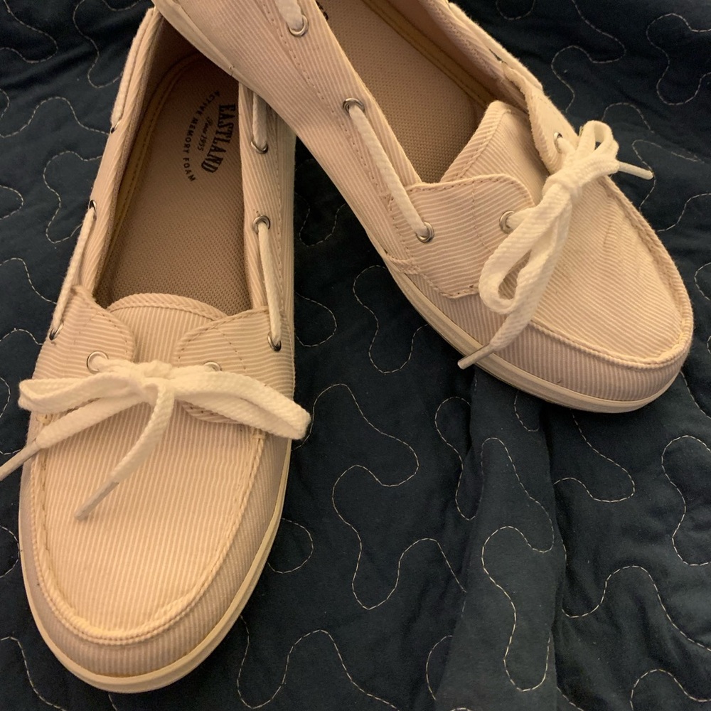 Eastland brand boat shoes.